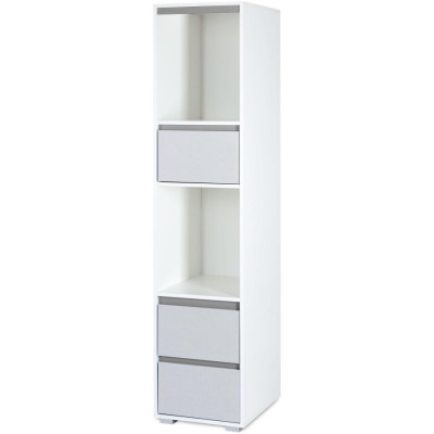 KLUPŚ Regał DALIA biel-popiel
