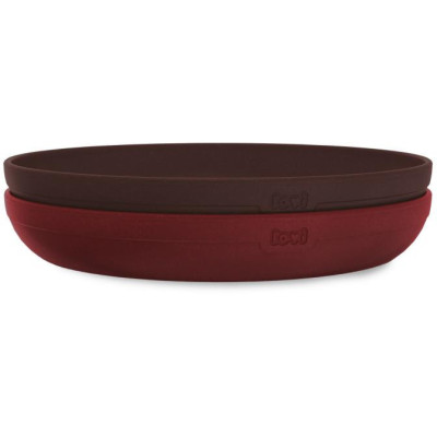 LOVI 21/530 Talerzyki dla niemowląt 2 szt  Tamarillo red