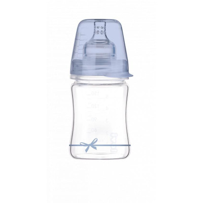 LOVI 74/104 Butelka szklana Diamond Glass 150 ml Baby Shower Boy
