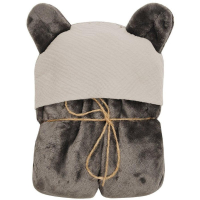 MATEX Kocyk KOALA MUSLIN z kapturkiem 95x95 cm [TB0444_03]