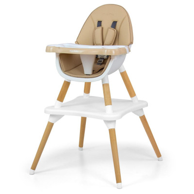 MILLY MALLY Krzesełko do karmienia 2w1 Malmo Beige