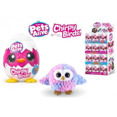 Zuru - Pets Alive Chirpy Birds Mystery Egg Plush Display 24 Pcs