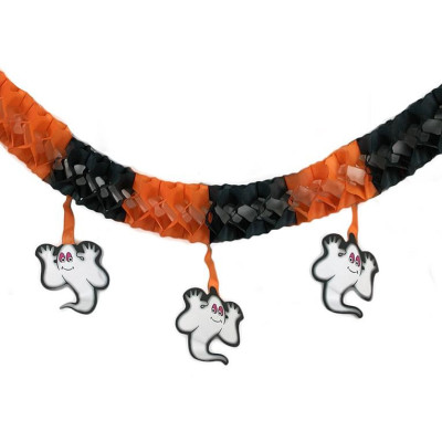 Girlanda Halloween duch papierová 3 m