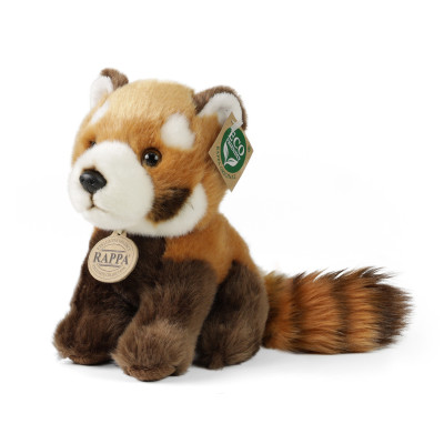 plyšová panda červená, sediaci 18 cm ECO-FRIENDLY
