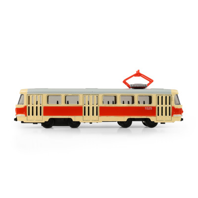Kovová retro električka 16 cm