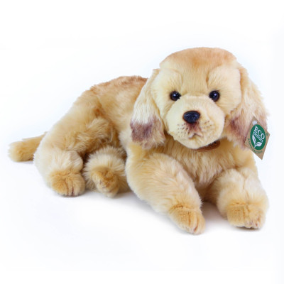 Plyšový pes zlatý retriever ležiace 32 cm ECO-FRIENDLY