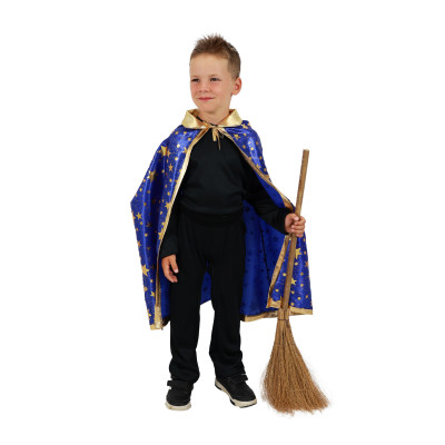 Detský čarodejnícky modrý plášť