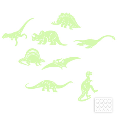 Tvary dinosaurus - svietia v tme