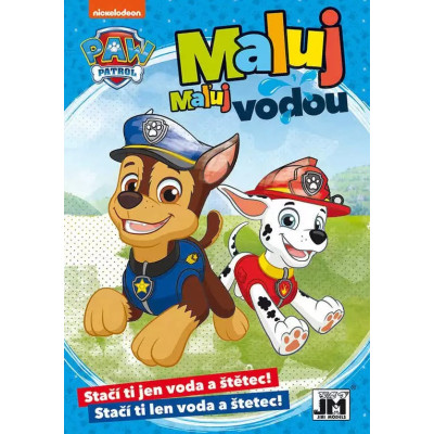 Omaľovánka A5 Maľuj vodou Paw Patrol