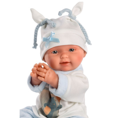 Llorens 26311 NEW BORN CHLAPČEK - realistická bábika bábätko s celovinylovým telom - 26 cm