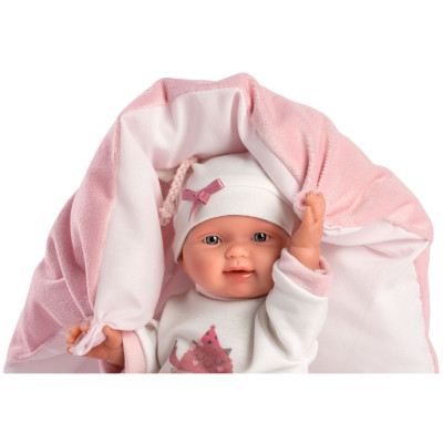 Llorens 26312 NEW BORN HOLČIČKA - realistická bábika bábätko s celovinylovým telom - 26 cm
