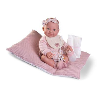 Antonio Juan 50414 MIA - žmurkajúca a cikajúca realistická bábika bábätko s celovinylovým telom - 42 cm