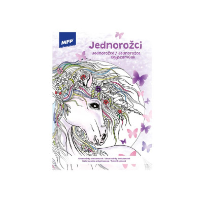 Omaľovánky MFP A4 antistresové Jednorožce 3 210x290mm/32s