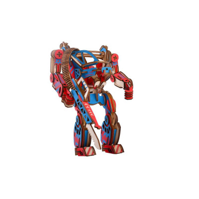 Woodcraft Drevené 3D puzzle Powersuit farebný