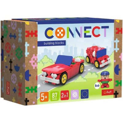 TREFL 61970 Klocki Connect 2w1 - Kabriolet / Dostawczak
