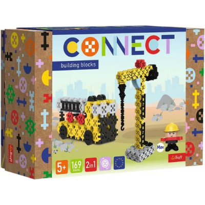 TREFL 61971 Klocki Connect 2w1 - Żuraw / Dźwig