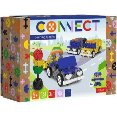 TREFL 61974 Klocki Connect 3w1 - Pojazdy uprzywilejowane