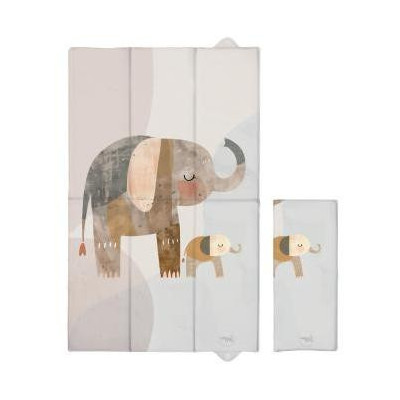 CEBA 307-000-781 Składana mata do przewijania duża 50x80 Basic Elephant Family