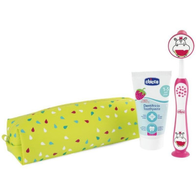 CHICCO 00012099100000 Hippo pasta+štetec+eti sada 3-6l