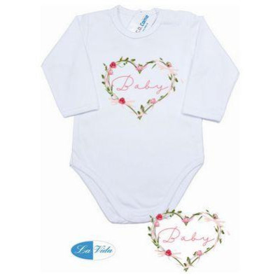 Body Srdiečko Baby ružové