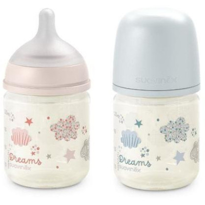 SUAVINEX | Fľaša SKLO DREAMS 120 ml fyziologická SX PRO +0 SF