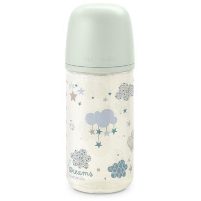 SUAVINEX | Fľaša sklo DREAMS 240 ml fyziologická SX PRO +0 SF - zelená