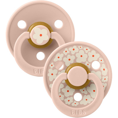 BIBS STUDIO Colour Jasmine cumlíky z prírodného kaučuku 2ks - veľkosť 1 - Blush Mix