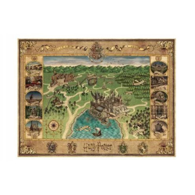Ravensburger - Puzzle 1500 Harry Potter Hogwarts Map