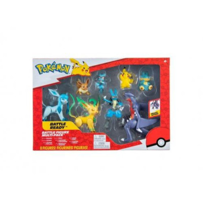 Jazwares - Pokemon Battle Ready Battle Figure Multi-Pack 8 Figures