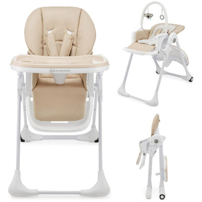 KINDERKRAFT Krzesełko do karmienia TUMMIE beige