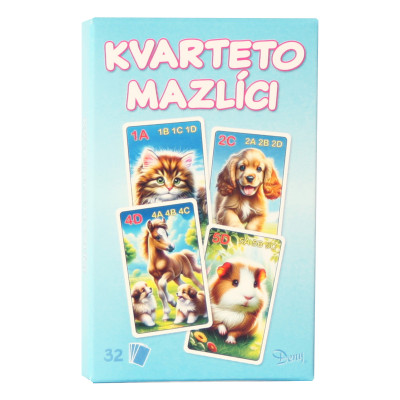 Karty Kvarteto zvierací miláčikovia