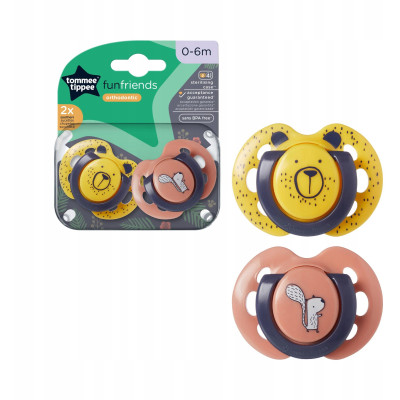 TOMMEE TIPPEE TTP43335796 FUN FRIENDS cumlík 0-6m 2ks