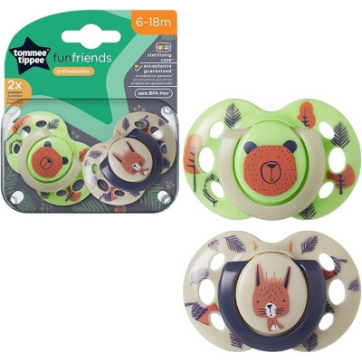 TOMMEE TIPPEE TTP43335896 FUN FRIENDS cumlík 6-18m 2ks