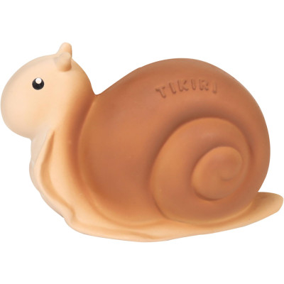 Tikiri Garden Friends - hrkálka a hryzátko z prírodnej gumy - Slimák
