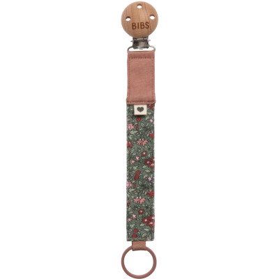 BIBS x LIBERTY klip na cumlík z BIO bavlny - Pine