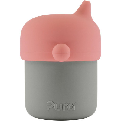 Pura® MyMy silikónový pohárik s náustkom - Rose, Slate