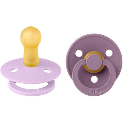 BIBS Colour cumlíky z prírodného kaučuku 2ks - veľkosť 2 - Violet Sky / Mauve