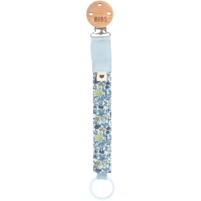 BIBS x LIBERTY klip na cumlík z BIO bavlny - Baby Blue