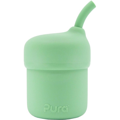 Pura® MyMy silikónový pohárik so slamkou - Moss