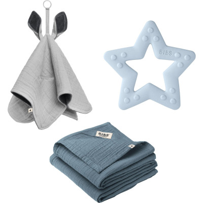 BIBS darčekový set stredný - Baby Blue