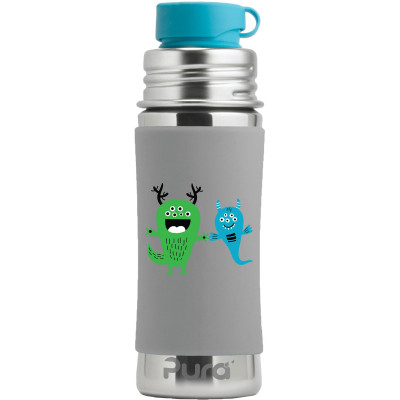 Pura® nerezová fľaša so športovým uzáverom 325ml - Monster