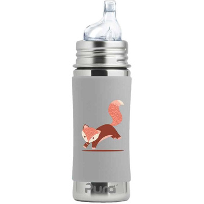 Pura® nerezová fľaša s náustkom 325ml - Fox