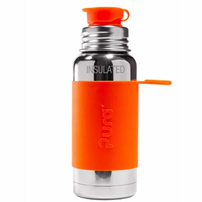 Pura® TERMO fľaša so športovým uzáverom 475ml - oranžová
