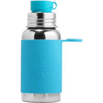 Pura® nerezová fľaša so športovým uzáverom 550ml - aqua