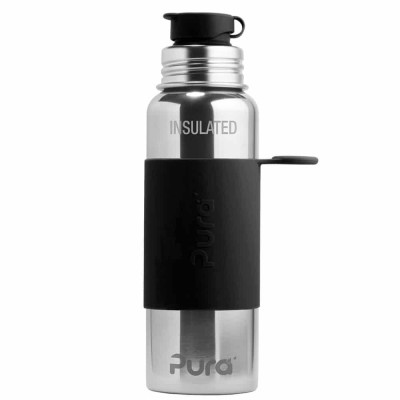 Pura® TERMO fľaša so športovým uzáverom 650ml - čierna