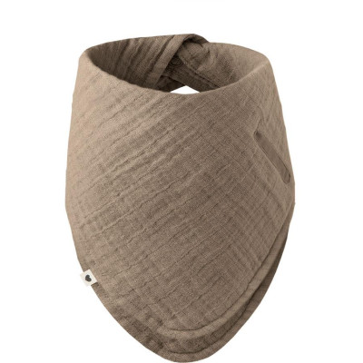 BIBS Bandana mušelínový slintáčik z BIO bavlny - Dark Oak