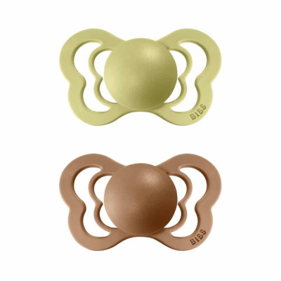 BIBS Couture anatomické cumlíky zo silikónu 2ks - veľkost 1 - Meadow / Earth