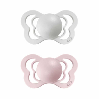 BIBS Couture anatomické cumlíky zo silikónu 2ks - veľkost 1 - Haze / Blossom