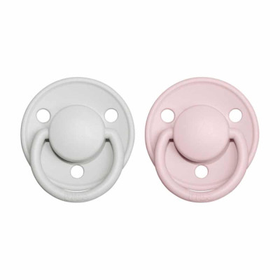 BIBS De Lux cumlíky z prírodného kaučuku 2ks - veľkosť 2 - Haze / Blossom