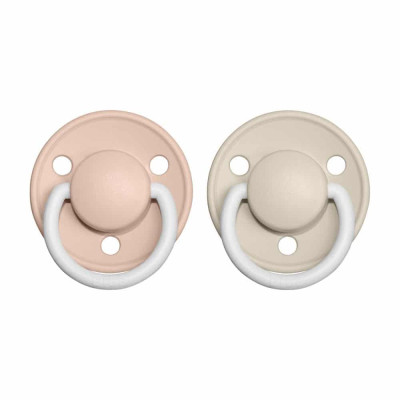 BIBS De Lux cumlíky z prírodného kaučuku 2ks - veľkosť 1 - Blush Nočný / Vanilla Nočný